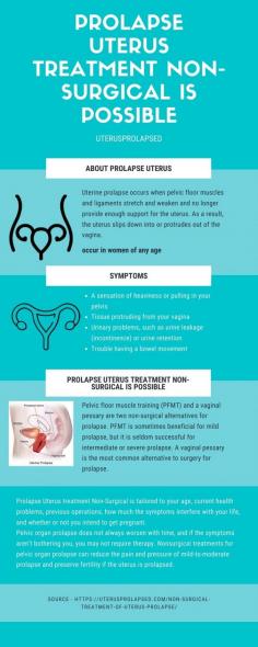 Our Prolapse uterus treatment non-surgical treatment is proven and producing satisfying patient who were gone through this treatment. Visit us https://bit.ly/2MYZcKL