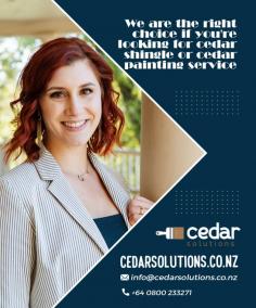 Are you looking for reliable and highly affordable Cedar painting services in Auckland

Search no more and talk to Cedar Solutions if you are looking for Weatherboard staining Auckland maintenance services. Neglected cedar can start to cup and warp and generally look aged and unattractive. However, we can restore your cedar weatherboards. Call us today for Cedar painting.