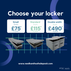 Find trusted safe deposit lockers London. Neelkanth Safe Deposit offers various sizes jewellery lockers at the best price offer. Keep your valuables like jewellery, important documents, share certificates, etc. safe and secure.