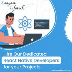 React Native has become more popular among IT professionals and businesses. Most businesses always search for apps that provide the best user experience, are fast to market, and run on maximum platforms or devices.
Hire our highly proficient and skilled developers to build secure mobile applications.