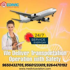 Medivic Aviation Air Ambulance Service in Patna serves as an advanced charter aircraft air ambulance service in entire India for those necessary citizens who are helpless to afford patient transportation facilities. It is well-known with full fledge at a very authentic rate and hi-tech ICU medical setup for the proper care to the patient at the time of transport.

Website: http://bit.ly/2oYhqmW