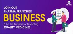 Dr Best offers PCD pharma franchise rights  for its  premium range for vacant areas in all major states of the country.The franchise right of Dr best excellent trade margin and very attractive promotional backup plans