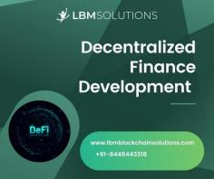 Decentralized finance also known as Defi, By using cryptocurrency and blockchain technology to manage financial transactions. Defi seeks to democratize finance by replacing legacy, centralized institutions with peer-to-peer relationships that can provide a full range of financial services, from everyday banking and loans to complicated contractual relationships and asset trading. 



 LBM Blockchain Solutions is known for delivering efficient decentralized application development services throughout Mohali. We are a top leading decentralized applications development Company in India. Check out the website to learn more.

Website: https://lbmblockchainsolutions.com/defi