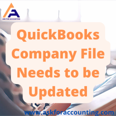 Visit our website today to get started to fix the QuickBooks company file needs to be updated issue. Update your QuickBooks company file and make sure everything is up-to-date. If you don't have time to update it now, don't worry- it's not a long process and you can do it later on if you have time.

https://www.askforaccounting.com/quickbooks-the-company-file-needs-to-be-updated/