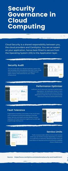 Cloud security is a shared responsibility between you, the cloud providers and Centilytics. You are an expert on your application, hence best-fitted to secure from the operating system (OS) to the Application layer.