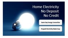 Electricity Company Without Deposit and Without Complications is a post to help you connect your residential electricity on the same day. 