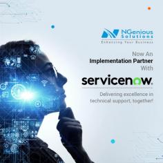 Get the best of both worlds in technical support with cloud solutions by ServiceNow and expertise of NGenious.