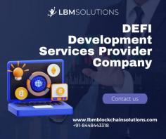 LBM Blockchain Solutions is expert in DeFi development. Our team of active DeFi developers possesses exceptional domain expertise for generating reliable and compliant DeFi development solutions. We incessantly fortify and strengthen our expertise through innovative features for DeFi development. Our DeFi software accepts fine protocols that encourage trust and stability in the project outcome. Consult us today to facilitate your enterprise with DeFi ability and receive the project estimation promptly.



LBM Blockchain Solutions is known for delivering efficient Blockchain Development services throughout Mohali. We are a top leading decentralized applications development Company in India. Check out the website to learn more.

Website: https://lbmblockchainsolutions.com/defi