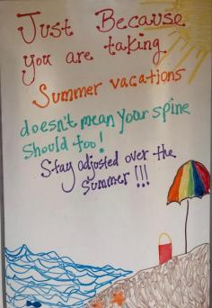 Chiropractic Care is essential during the summer months when we are all outside and more active.   Whether it’s a car ride to the Shore or a long plane ride to a tropical island, staying aligned will help you be more comfortable during that trip.
Schedule your appointment now to get adjusted before your trip and again when you get back, so that you can continue to feel great and enjoy all that the summer has to offer!  Call Dr. Jeffrey Klein, Klein Chiropractic Center, West Chester, PA, who can keep you feeling great all summer long! 
