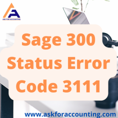 Sage 300 pervasive status error code 3111 means that the workstations cannot communicate with the Server with regards to the Pervasive setup. This error is usually caused by the application ends unexpectedly, reopening a task, Pervasive or Actian PSQL product key is not in an active, firewall read more https://www.askforaccounting.com/sage-300-error-3111/