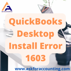 If you're experiencing error 1603 when installing QuickBooks Desktop on your system. There are a few things you can do to try and fix the issue make sure that all of your files, data, or windows are up to date, run the Install Diagnostic Tool from the Tool Hub, and use the QuickBooks Install Diagnostic Tool https://www.askforaccounting.com/quickbooks-error-1603-applying-patch/