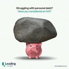 Have you considered an IVA? An Individual Voluntary Arrangement can protect your assets, restructure your personal debt & help you avoid bankruptcy. 

The main advantages of an IVA are: 

⚫ Avoid personal bankruptcy 
⚫Retain control of your home 
⚫ Consolidate your payments to one manageable monthly sum 

We specialise in helping you overcome problems with personal debt — allowing you to move on with your life without the weight of the world on your shoulders. We offer free advice to anybody who is struggling to make ends meet, so get in touch today for a free, no-obligation consultation.  

www.leading.uk.com/contact/ 

