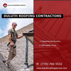 
Duluth Roofing Service has some of the best roofing contractors in Duluth GA. Call them now and request a quote. It's affordable. They don't have fixed charges, and it varies according to the need. You won't have to pay any extra penny. Click to know. 

https://duluthroofingservice.com/roofing-contractors-in-duluth-ga/
