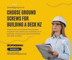 House levelling Auckland without digging or damaging your garden

Ground screws are ahead of the game nowadays. Therefore, whenever you need deck joist spacing NZ, rely on Stop Digging. The deck joists need to be anchored into the ground, mostly at 2-meter intervals in all directions. What’s more, building a House Levelling Auckland Nz with us is also easier. Rely on us for residential building construction and won’t leave you disappointed.