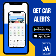 Get Instant Notifications for Car Models

There are several ways the app can help you make an effective car purchase or a sale. Apart from chat notifications, you can also get notified when new cars are added to the inventory. The person can also select your favorite vehicles and get prompt notifications when they go on sale. Send us an email at info@alliedmotors.com for more details.
