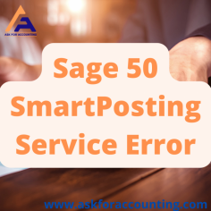 The SmartPosting service may stop working when it encounters errors in Sage 50 software. Some errors are SmartPosting cannot be restarted or cannot be stopped and SmartPosting crashed or not working because an unresolved error exists https://www.askforaccounting.com/sage-50-smart-posting/