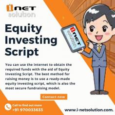 You can use the internet to obtain the required funds with the aid of Equity Investing Script. The best method for raising money is to use a ready-made equity investing script, which is also the most secure fundraising model. It is mostly utilized to raise capital for the growth of your firm from numerous investors all around the world.
Best Equity Crowd Investing Script is offered by i-Net Solution with the most up-to-date features made exclusively for businesses, enabling them to simply manage funds and Profit shares to the investors using the admin interface.
Our PHP software for equity investing is completely customizable. For all of our web scripts, i-Net Solution provides lifetime licenses to its customers. Without any technical assistance, our clients can effortlessly change the script's content.
Quickly contact us and make a change in your business
Contact : 
Ph.no : 9790033633
Web : www.i-netsolution.com
