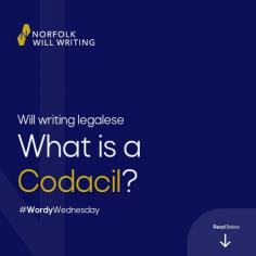 Codacil = A Codicil is a basic document that has to be signed and witnessed (the same as a will). It allows you to make changes to a Will that you've already written — instead of having to re-write the whole thing.

Want to appoint us to draft your Will? Get in touch with our Norwich office by calling 01603 397397. 

#willwriting #norfolkwillwriting #codacil #will #norwich #essex #suffolk