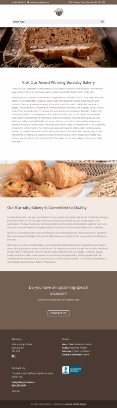 Bakeries in Vancouver

We are known to be an award winning bakery offering the best custom cakes in Vancouver Burnaby Visit us online have a look at our range right away

https://valleybakery.com/