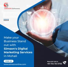 Getting digitally connected has now become more easier with Simson's digital marketing services in Mohali. Your only compatible partner for SEO services in Mohali. By utilizing different Search Engine techniques, we help you create an effective, yet comprehensive online marketing strategies.