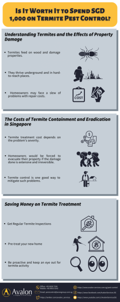 This is a question you’ll have to answer for yourself based on your needs and budget. When it comes to pests that cause structural damage, such as termites, it’s often well worth the cost to get rid of the infestation quickly with a professional pest control company in Singapore. Considering the necessary steps for termite treatment and prevention can save you thousands of dollars in the long run. 