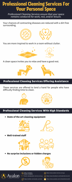 There are many benefits to hiring professional office cleaning services. Not only will you save time and money, but you can also have peace of mind that your work environment is clean and safe for yourself, other employees, and clients. Avalon Services provides the best office cleaners in Singapore that also specializes in carpet cleaning and disinfection services. 

For more details, you may visit https://www.avalon-services.com.sg/service/carpet-cleaning/ 