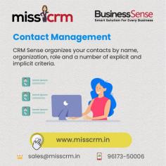 Miss CRM software organize and track information about your customers, prospects, and sales leads based on their names, roles in organization, and other explicit and implicit criteria
https://misscrm.in/