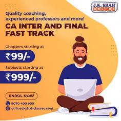 All students regardless of the learning medium get equal treatment. From study material to the support from the faculty, the students find the optimal support. The best CA Coaching Classes in Jamnagar hire teachers and professional chartered accountants to help the students. They guide you with practical insights and help you become ready to face the examination.
Know more:https://www.jkshahclasses.com/chartered-accountancy.php
