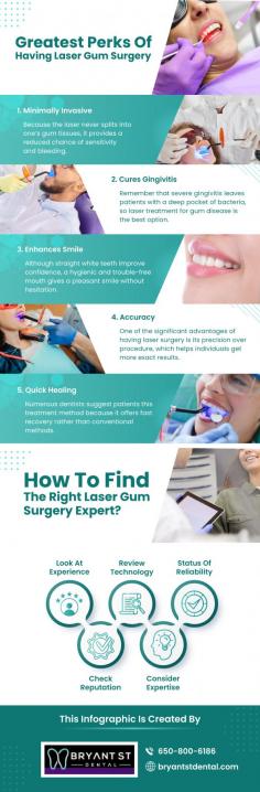 Perfect Treatment For Gum Infections

We provide a professional laser treatment for gum disease to give you a hygienic and trouble free oral health with fast recovery. To know more details, mail us at info@bryantstdental.com.