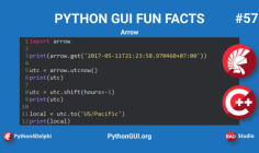 Here you can learn to build GUI for manipulating Date, Time And Timestamps using arrow library in a Delphi windows app. So, if you are looking for how to add timestamps to code python powerful tools to manipulate or format dates, times, and timestamps, and build a nice GUI for them? A Python library offers a sensible and human-friendly approach to creating, manipulating, formatting, and converting dates, times, and timestamps. 
Click At : https://pythongui.org/learn-to-build-a-python-gui-for-manipulating-date-time-and-timestamps-using-arrow-library-in-a-delphi-windows-app/
