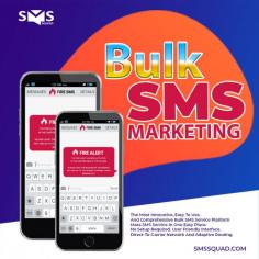 If you are searching for a great deal on Bulk Sms Marketing, Smssquad is the best choice. They are very much customer friendly. So, it will be convenient for you. You can check on their website and go through all the details from there. If you need more things to know, you have to contact them through the mail or call them.
Visit: https://smssquad.com/