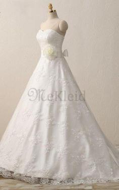 A-Linie Sweep Zug Schick Swing Brautkleid mit Herz-Ausschnitt