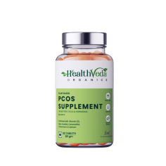 Health Veda Organics PCOS Supplement is a perfect solution for all those women who need a little help leading a healthy and active life. Also helps in reducing various PCOS symptoms like acne, facial hair & loss of hair. The main reason for PCOS symptoms is hormonal imbalance, leading to mood swings. This supplement contains 60 vegetarian tablets. This supplement is a safe & healthy choice for women. Also, lower androgens levels are responsible for acne, thus reducing excessive facial hair growth and managing PCOS symptoms & hormonal balance levels.