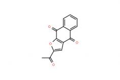 Product Name: Napabucasin
Product Code: TY2018025
Cas No.: 83280-65-3
Molecular Formula: C14H8O4
Molecular Weight: 240.21092
Aliases: 2-acetyl-4,9-dihydronaphtho[2,3-b]furan-4,9-dione;2-acetyl-4H,9H-naphthofuran-4,5-dione;2-acetyl-4H,9H-naphthofuran-4,9-dione;2-acetyl-4H,9H-naphtho[2,3-b]furan-4,9-dione;2-acetylnaphthofuran-4,9-dione;2-acetylnaphthofuran-4,9-quinone;2-Acetylnaphtho[2,3-b]furan-4,9-dione;2-acetylnaphtho[2,3-b]furan-4,9-quinone
Purity: 99%
https://www.tianpharm.com/product-detail/napabucasin