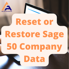 If your company data is corrupted or you need to restore it from a backup, you can use the reset or restore features of Sage 50. When resetting or restoring company data, it is important to keep a few things in mind https://www.askforaccounting.com/sage-50-resetting-restoring-company-data/