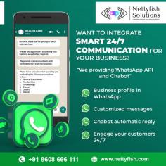 Whatapp API provides tools that can be integrated with your website for online whatsapp communication which could act like chatbots. Nettyfish Solutions.
https://nettyfish.com/whatsapp-api