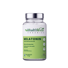 Health Veda Organics Melatonin Capsules enhance your sleep quality & give you healthy sleep. As a powerful antioxidant, these tablets are useful in controlling cell damage, lowering the risk of eye diseases, and keeping your eyes healthy and beautiful. With all-natural ingredients, the product enhances helps to control your sleep-wake cycle.