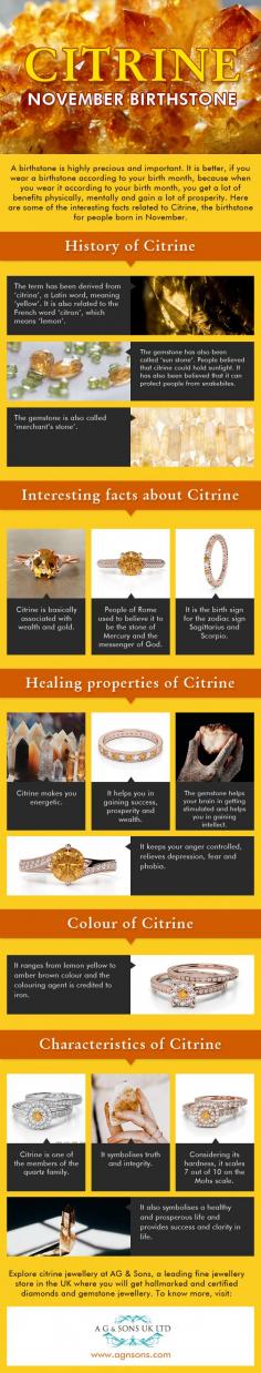 Citrine is a yellow quartz stone that's been around for thousands of years.  Citrine gemstone is very rare in nature. It depicts a transparent, pale yellow to brownish orange variety of quartz.  Scroll Down the infographic for some amazing facts about Citrine gemstone.