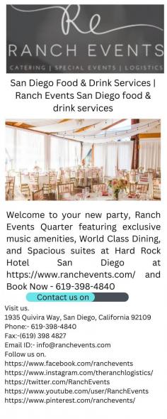 Welcome to your new party, Ranch Events Quarter featuring exclusive music amenities, World Class Dining, and Spacious suites at Hard Rock Hotel San Diego at https://www.ranchevents.com/ and Book Now - 619-398-4840