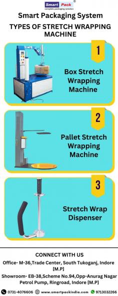 Stretch wrapping machines, also known as stretch wrappers, help to employ this process much easier on the packaging. Stretch wrap is generally made up of polyethylene plastics and they are highly elastic which allows them to hold a load of products tightly during the whole shipping process and even for storage. 