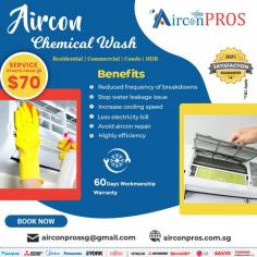 An aircon chemical wash is a service that cleans the inside of your air conditioner unit. This is done by using a chemical solution that is injected into the unit, which then dissolves any build-up of dirt, debris and other contaminants. This build-up can cause your air conditioner to work less efficiently, and can also lead to bad smells.

https://airconpros.com.sg/aircon-chemical-wash/
