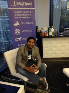 Devon Wijesinghe, who runs a terrific company called Insightpool. Insightpool is a social engagement optimization company. What we are doing is ground breaking because we help companies make sense of social data and get the right people to share a brands message organically. 