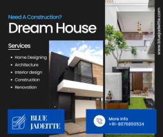 The home construction company Blue Jadeitte is your one-stop solution. We are aware that constructing a house is one of the largest emotional and monetary commitments of anyone's life.
A house constructed by Blue Jadeitte, one of the finest building firms in Delhi, is unique for this reason specifically! With an emphasis on the materials utilized and the finer details, we use the best technological designs available. Due to our reputation as one of the top house building contractor developers in Delhi NCR, we
consistently follow industry best practices and keep up with the most recent developments. To learn more.

https://bluejadeitte.com/