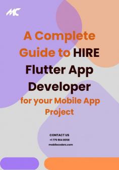 If you want to hire top-class developers dedicatedly for flutter app development, then MobileCoderz is the best option. Hire flutter app developers from this company to get your custom app.

For more
https://mobilecoderz.com/hire-flutter-app-developers/