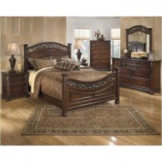 Interested to buy bedroom furniture today? If yes, look no further than Home Living Furniture. Ornate details bring to life traditional design with this Leahlyn-reddish brown dining collection. Formal events will feel like a grand occasion with your choice of pieces in your home's dining room. The reddish brown finish over birch veneers, hardwood solids and cast resin components is timeless is style. https://www.homelivingfurniture.com/ig4343/b526-leahlyn-king-bedroom-ashley-furniture