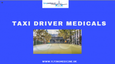 The occupational physicians  at FlyingMedicine™ are happy to undertake a stress free, swift and professional Taxi/ Minicab Driver Medicals .
Know more: https://www.flyingmedicine.uk/taxi-minicab-driver-medical

