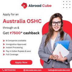 Abroad Cube is the only place where you can compare and buy OSHC policy instantly from leading OSHC providers like like CBHS, AHM, Nib, Allianz Care, Medibank, and Bupa in Australia. Apply today!