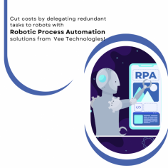 With #VeeTechnologies cutting-edge #RoboticProcessAutomationsolutions, you can bring down costs significantly by delegating redundant and mundane tasks to the #robots.

#roboticprocessautomationservices #RPA #robotics #automation #RPAservicescompany #RPAcompaniesAustralia #RoboticAutomation #RoboticsAutomationCompany #RPASolutions #AutomationSolutionscompany #Australia