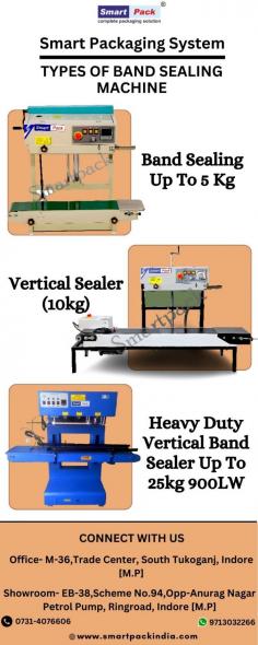 
Continuous band sealers in India can seal almost any size or length of the bag or stand-up pouch. They're made to seal thermoplastic materials like polyethylene, plastic-lined foil bags, gusseted bags, pillow-type bags, and barrier bags. Some sealers allow you to adjust the height or width to accommodate different bag sizes.