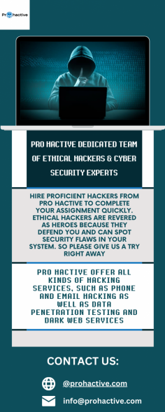 ProHactive offers experienced, trustworthy ethical hackers for hire who can assess and mitigate any cyber security threats. Our skilled professionals use the latest cutting-edge tools to identify hidden weaknesses and vulnerabilities in a system that could potentially be exploited by malicious entities. Furthermore, they work hard to ensure that all data is kept secure and confidential. With our expertise, we guarantee top-notch results that are cost effective and reliable. Moreover, our ethical hackers understand the importance of quick response times and strive to provide timely solutions whenever possible.